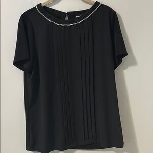 Karl Lagerfeld Black Blouse Elegant Design